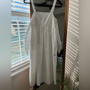 NEVER WORN Banana Republic White Tie Back Midi Dress